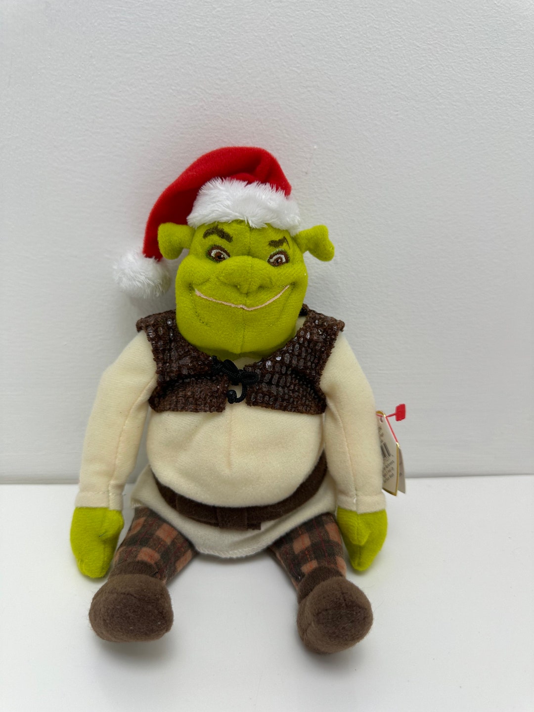 Ty Beanie Baby shrek the Ogre Shrek the Halls Shrek DVD Exclusive 8