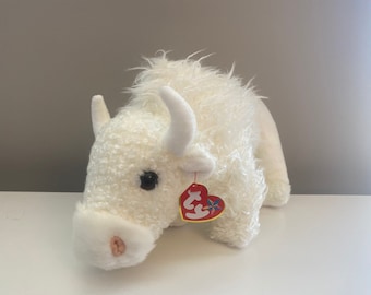 Ty Beanie Buddy « Roam » the White Buffalo *Rare* (11 pouces)