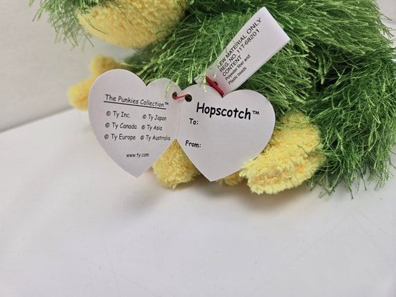 Ty Punkies Collection “hopscotch” the Cute Green and Yellow Frog