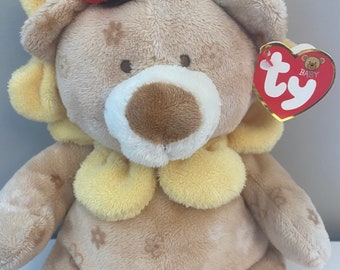 TY Baby Line “baby Blossoms” the Adorable Sunflower Bear With