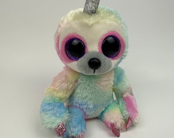 Ty Beanie Boo “Cooper” the Unisloth - No Hang Tag (6 inch)