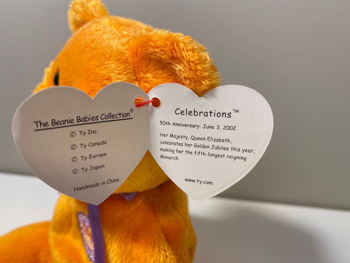 TY Beanie Baby Celebrations the Queen Elizabeth 50th Etsy