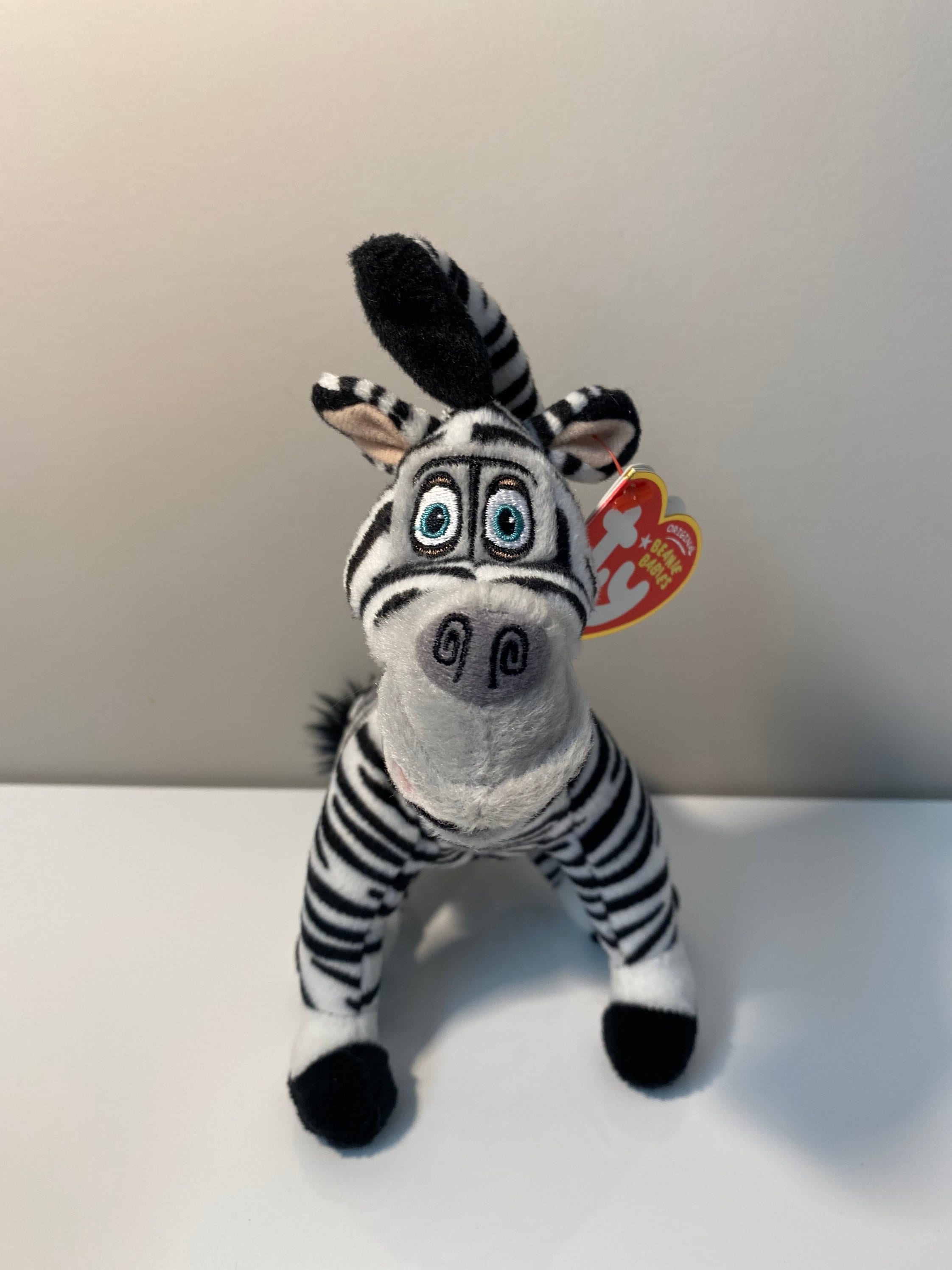 TY Beanie Baby Marty the Zebra Madagascar 2 7 inch Etsy