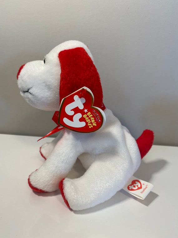 赤い犬　love happiness ty Ty Beanie Baby “heartbeat” the Red and White Love Dog! (6