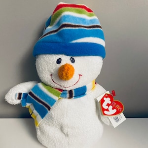 Ty Pluffies Collection “Blustery”  the Snowman (9 inch)