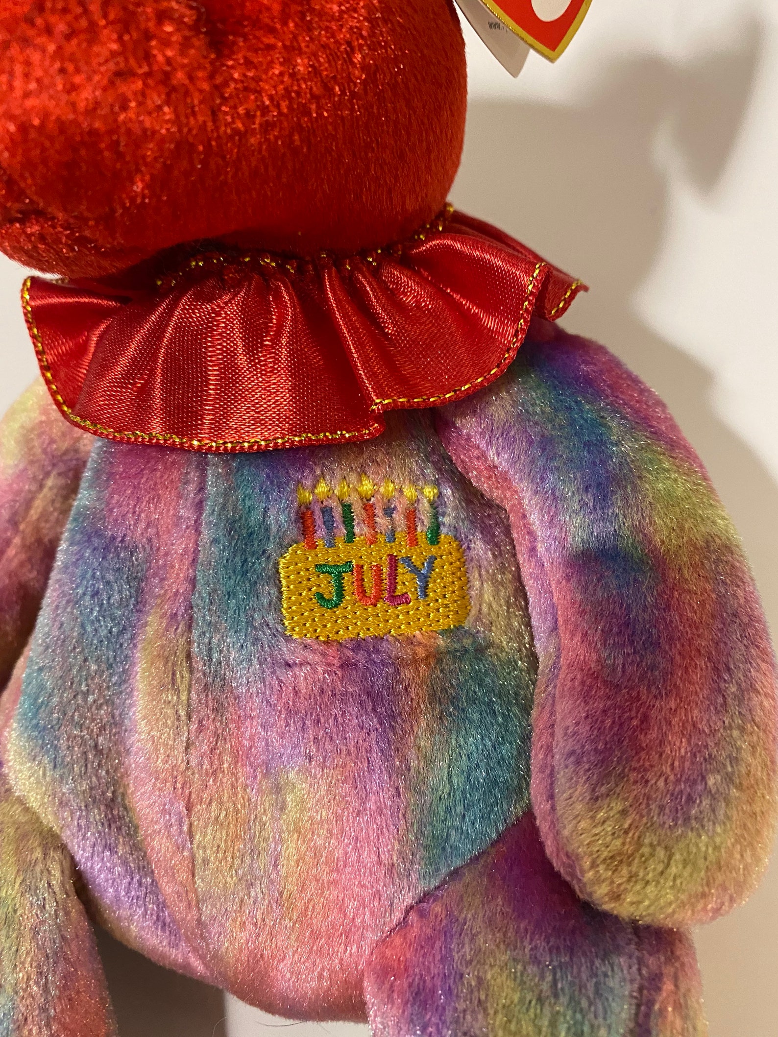 TY Beanie Baby July the Happy Birthday Bear 7.5 inch Etsy