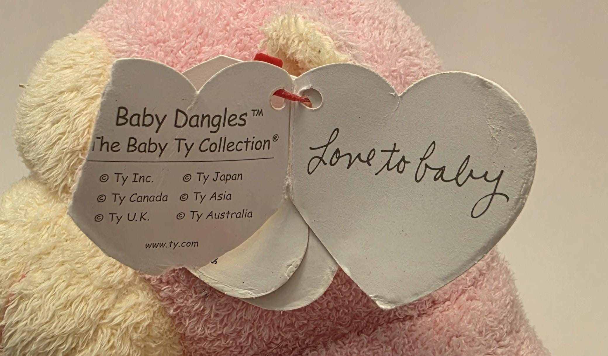 Ty Pluffies Collection “baby Dangles” the Monkey - Love to Baby