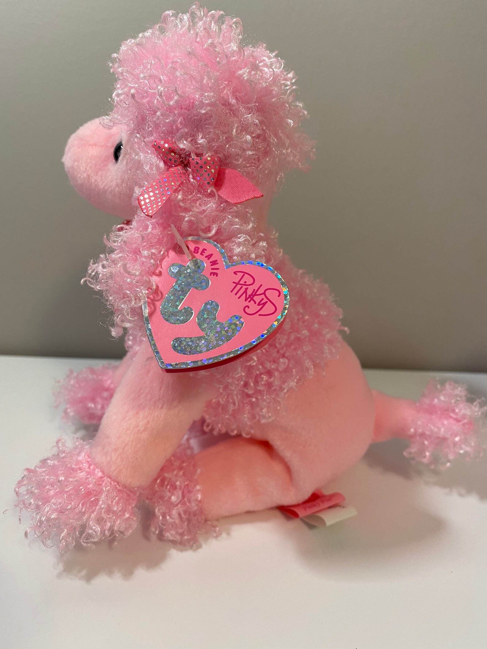 TY Beanie Baby Pinky Poo the Pink Poodle with Mini Pinky | Etsy