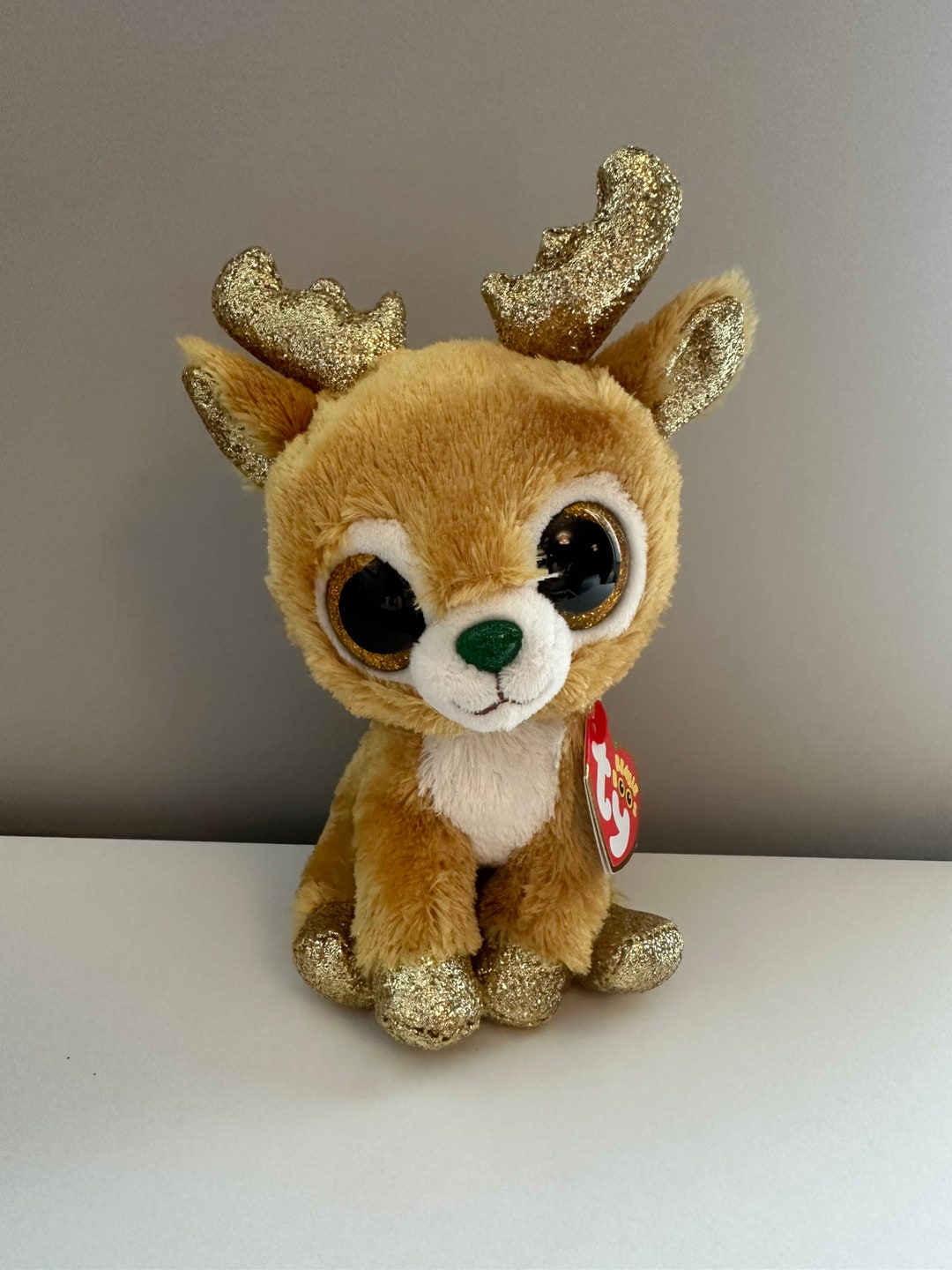 TY Beanie Boo glitzy the Holiday Reindeer 6 Inch Etsy UK