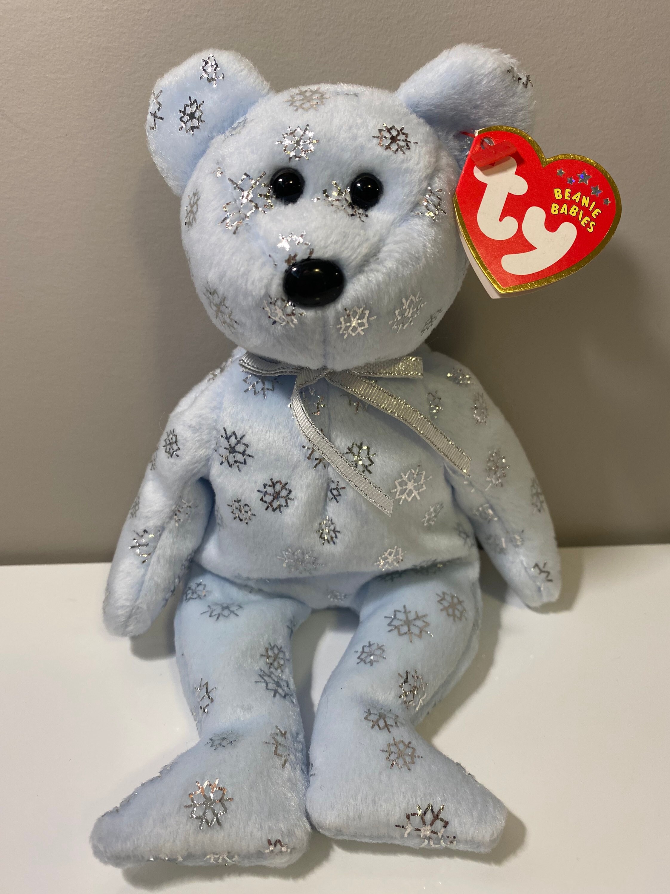 Holiday Time 15 inch Snowflake Teddy Bear 2022, Snowflake Red Ski Wear Girl  