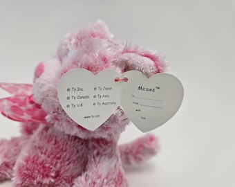 Ty クラシックス コレクション「ニャース」ピンクのリボンがつい