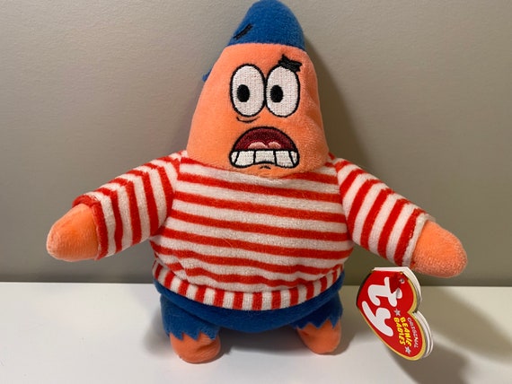 TY Beanie Baby first Mate Patrick From Spongebob Squarepants 7