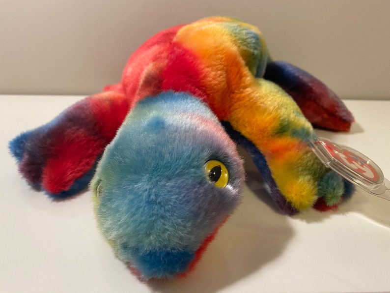 TY Beanie Buddy lizzy the Tiedye Lizard colours Vary 15 Etsy