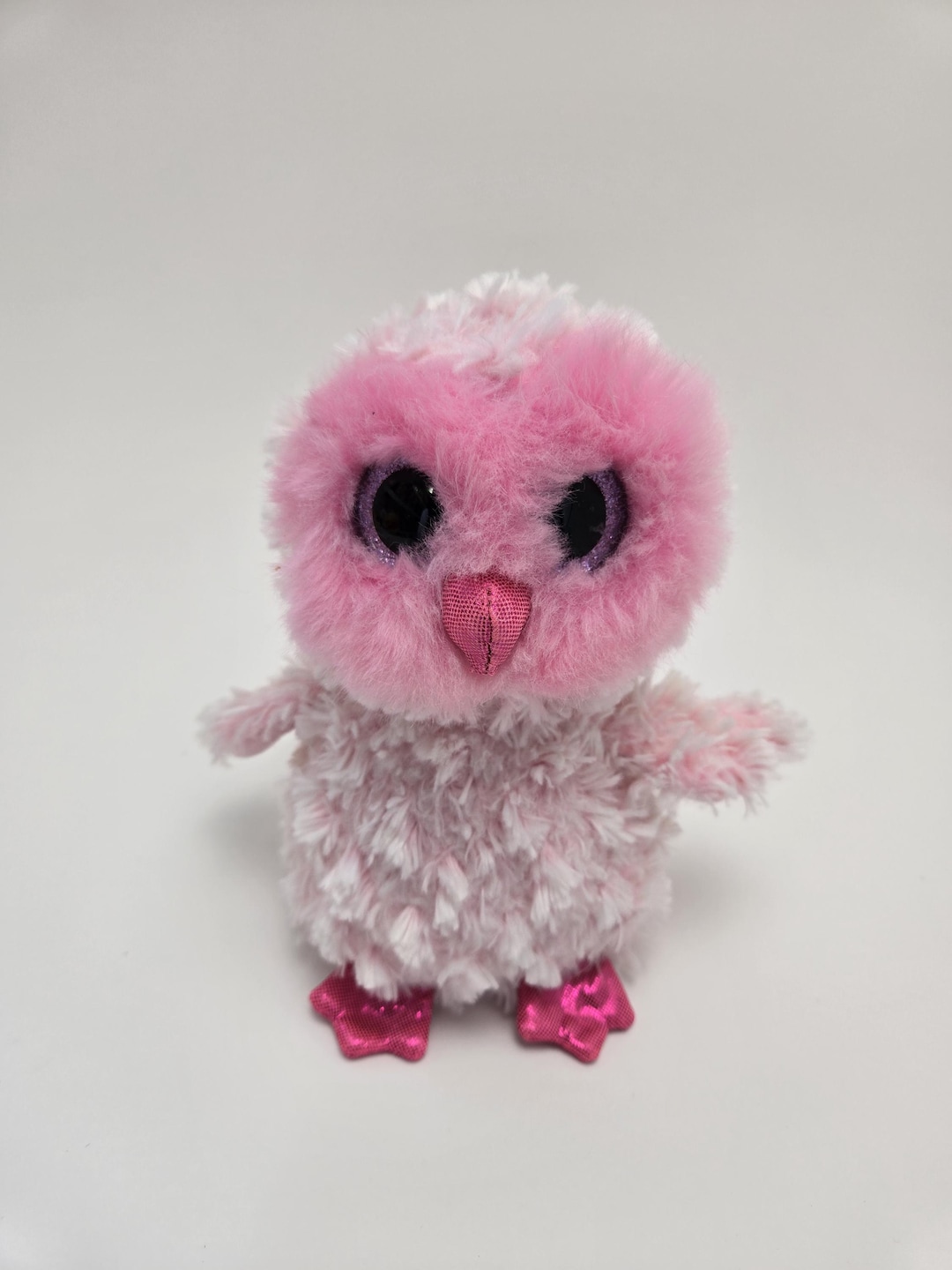 Ty Beanie Boo “twiggy” the Pink Owl No Hang Tag (6 Inch)