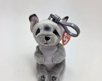 Ty Beanie Bellies Key Clip “wilfred” the French Bulldog Dog! (4