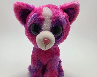 Peluche Ty Beanie Boo “Dakota” la chihuahua rosa - Sin etiqueta - Exclusivo de Justice (15 cm)