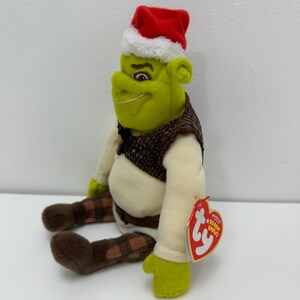 Ty Beanie Baby shrek the Ogre Shrek the Halls Shrek DVD Exclusive 8