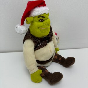 Ty Beanie Baby shrek the Ogre Shrek the Halls Shrek DVD Exclusive 8