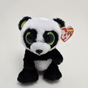 &quot;Ty Beanie Boo &quot;&quot;Bamboo&quot;&quot; der Panda - Schrift in Fahne, siehe Foto (15 cm)&quot;