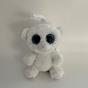 TY Beanie Boo “Halo” the Angel Bear with Iridescent Wings - No Hang Tag (6 inch)