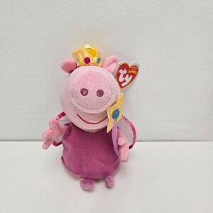 Ty Beanie Baby “Princess Peppa” - Children’s TV Show Peppa Pig (7 inch)