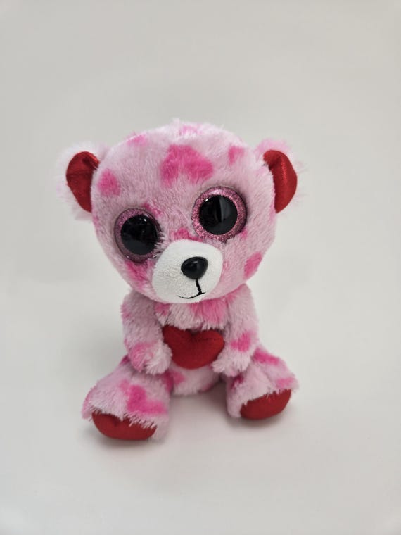 Ty Beanie Boo “Sweetikins” 赤いハートを持ったクマ - タグなし (6