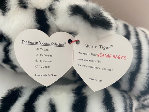 ty beanie boos white tiger