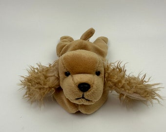 Ty Beanie Baby “Spunky” the Cocker Spaniel Dog Plush (8 inch)