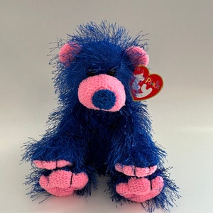 Ty Punkie “Zapp” the Blue Shaggy Bear! (7 inch)