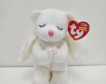 Ty Beanie Baby “Blessed” the Praying Angel Bear (6 inch)