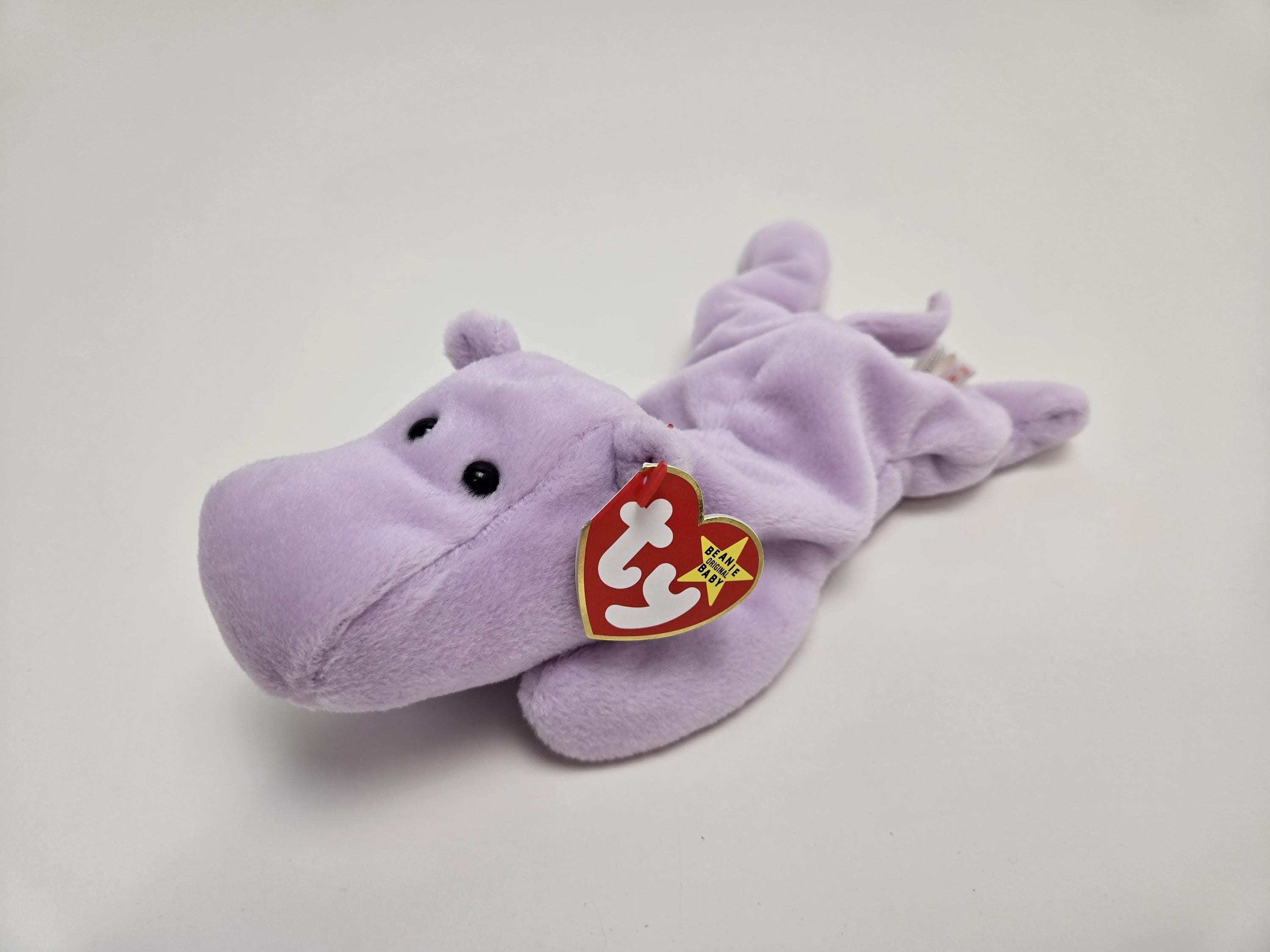 Ty Beanie Baby “happy” the Purple Hippo! (9 Inch) - Etsy