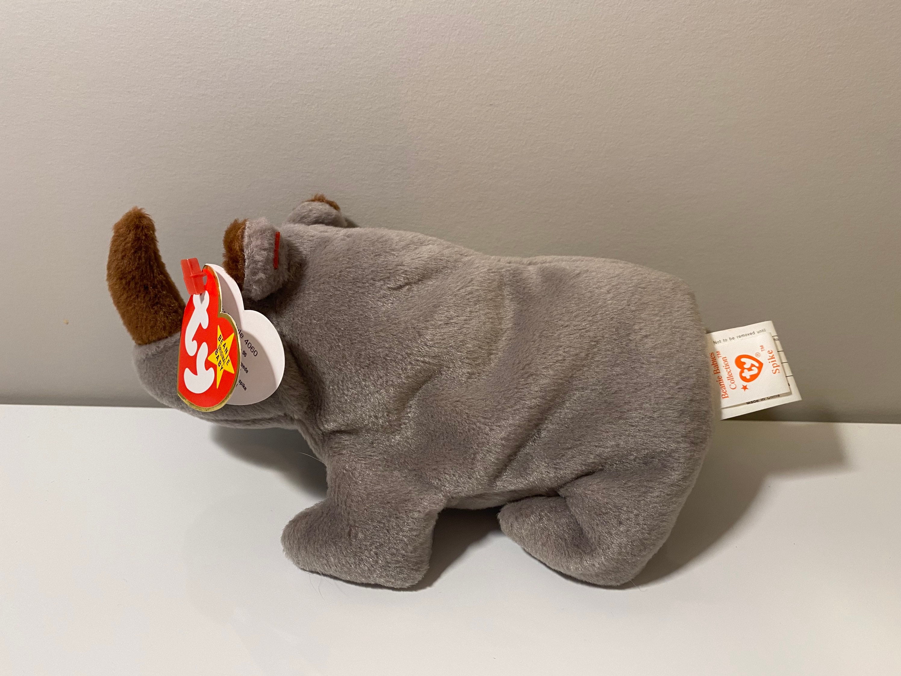 Ty Beanie Baby Spike the Rhinoceros 7 inch Etsy
