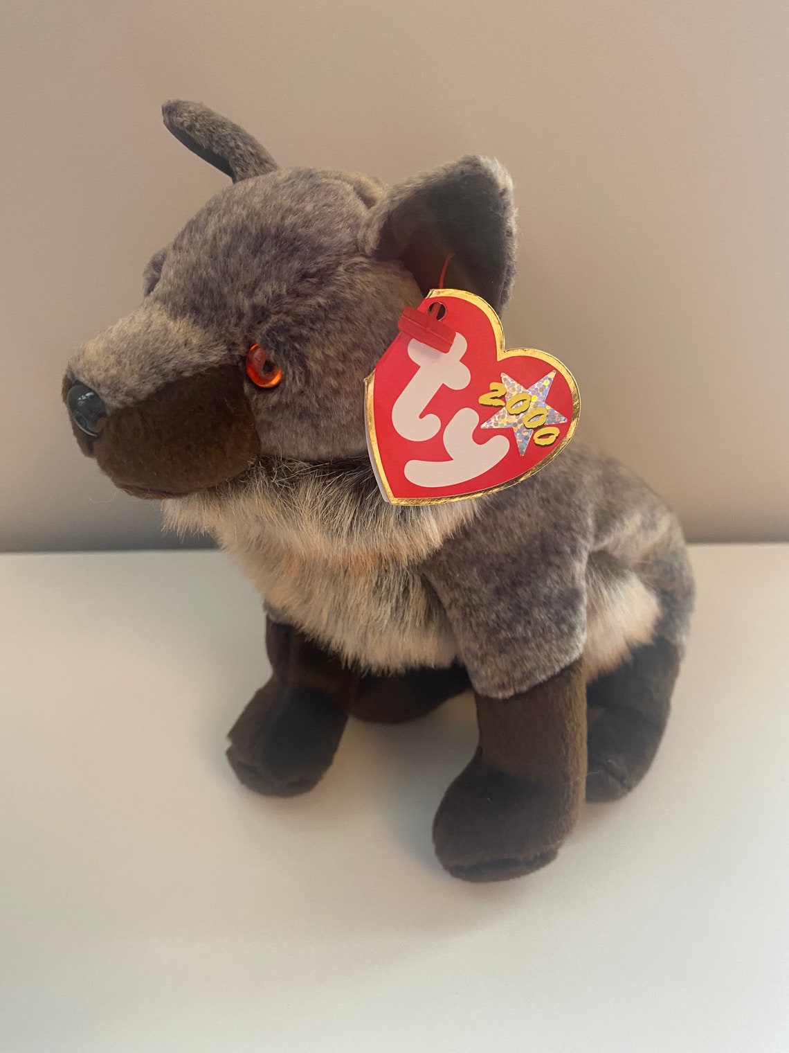 TY Beanie Baby Howl the Wolf 7 inch Etsy