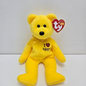 Ty Beanie Baby “Malaysia” the I Love Malaysia Bear - Asia Pacific Exclusive (8.5 inch)