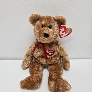 Ty Beanie Baby “Thank you Bear” the Adorable Bear - Beanie Baby of the Month! (8.5 inch)
