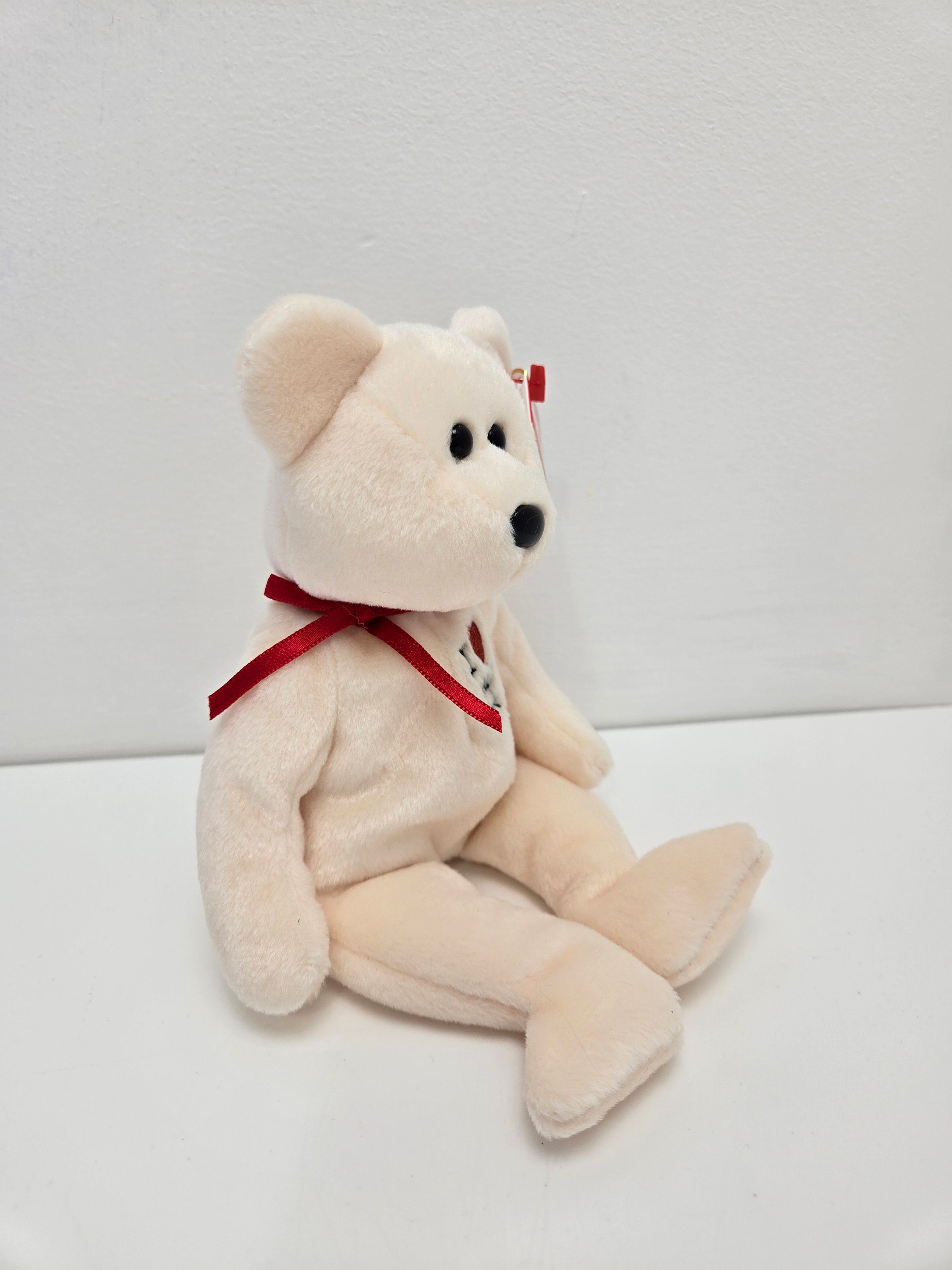 柔らか手触り大きめ【星条旗のクマ】Beanie baby Ty ビーニーズ 柔らか