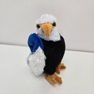 Ty Beanie Baby “Free” the Eagle - Internet Exclusve - Black Chest Version (5.5 inch)