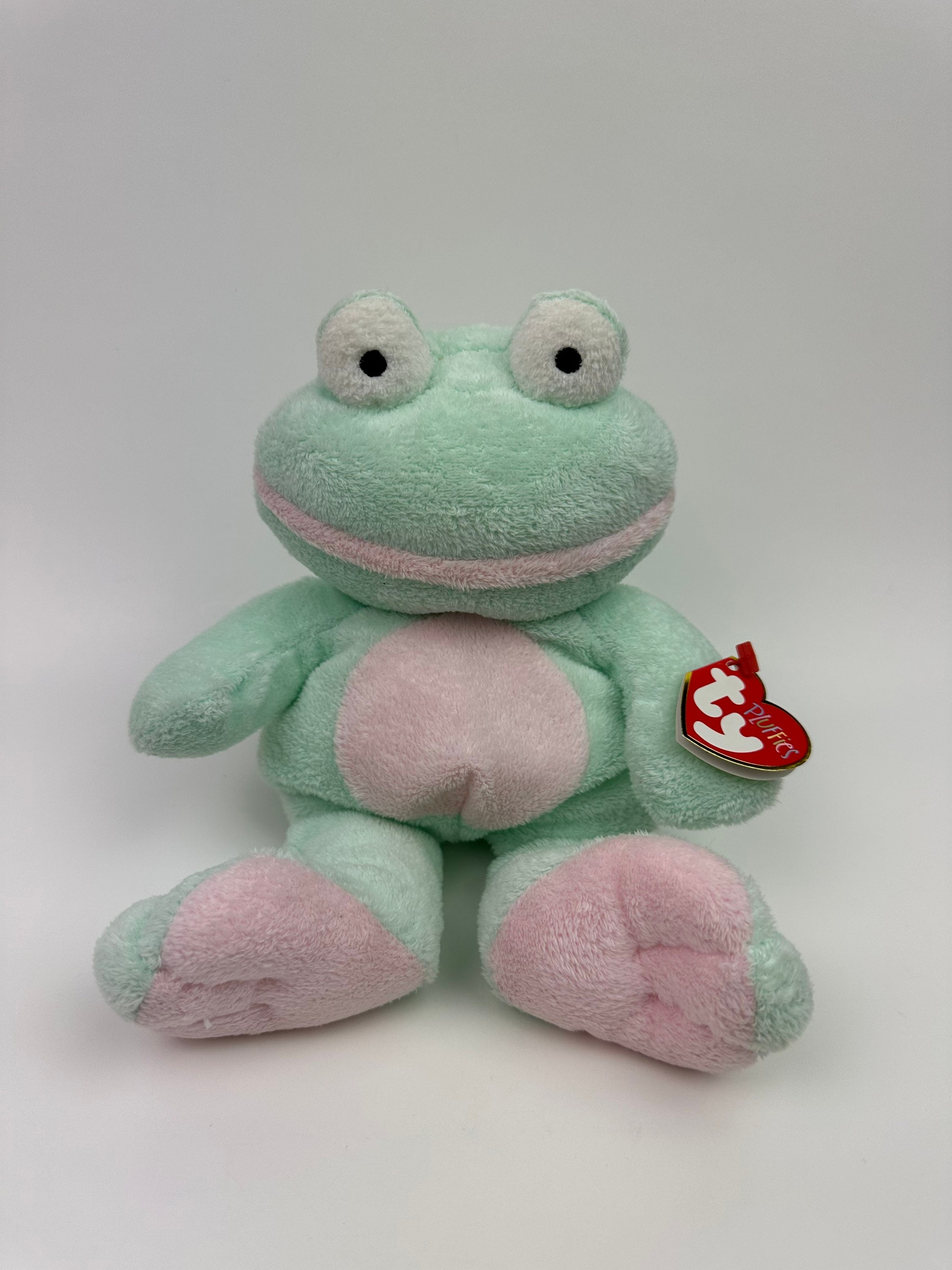 Ty Pluffies grins the Super Adorable Frog Plush Ty Pluffies Collection 10  Inch -  Canada