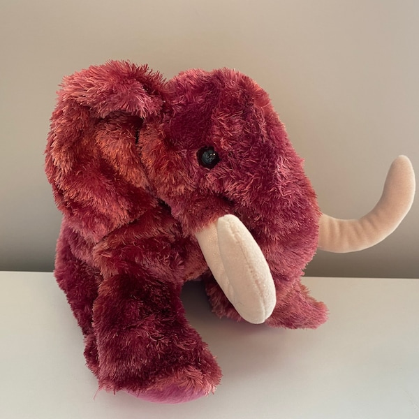 TY Beanie Buddy „Colosso“, das magentafarbene Wollmammut (12 Zoll)