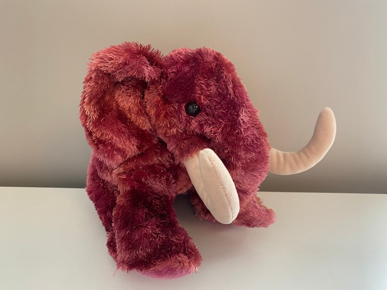 Ty Beanie Buddy “Colosso” the Magenta Woolly Mammoth (12 inch) image 1