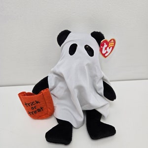 Ty Beanie Baby “Shudders” the Ghost Bear (8 inch)