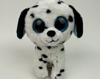 Ty Beanie Boo “Fetch” the Dalmatian with Solid Eyes - No Hang Tag (6 inch)