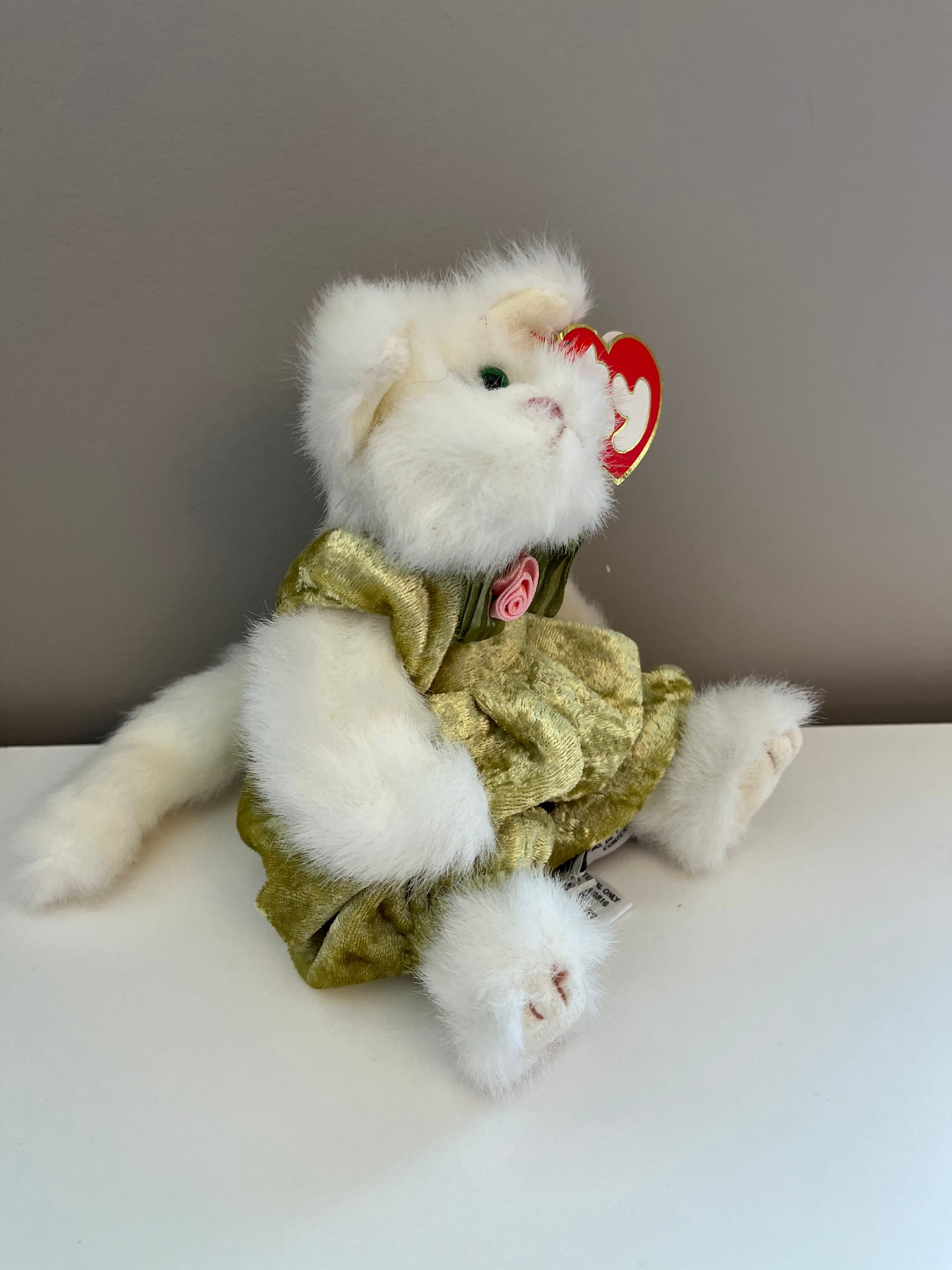 Ty Attic Treasures Collection “katrina” the Cat Wearing Dress (6