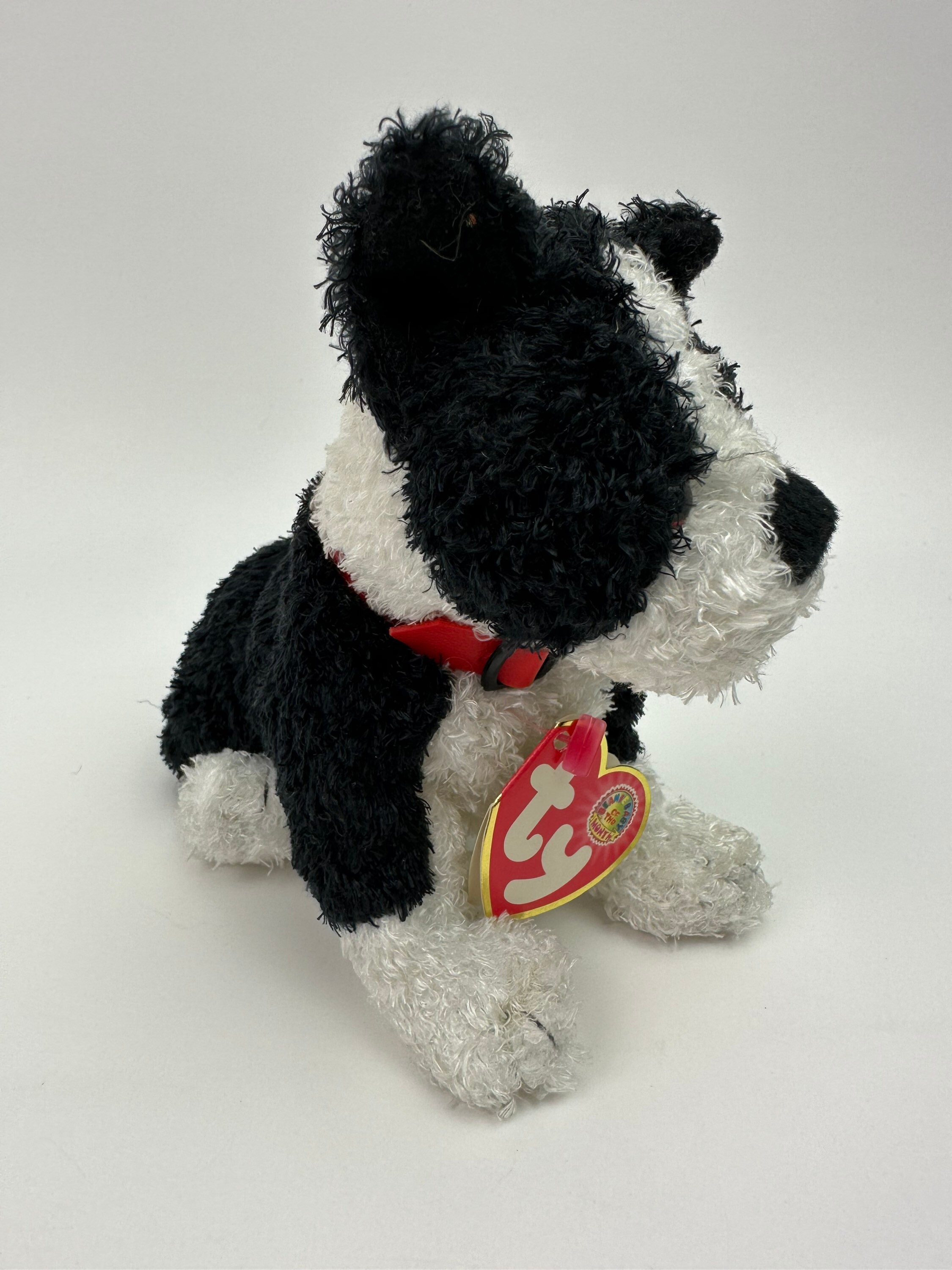 Black and white dog beanie best sale baby