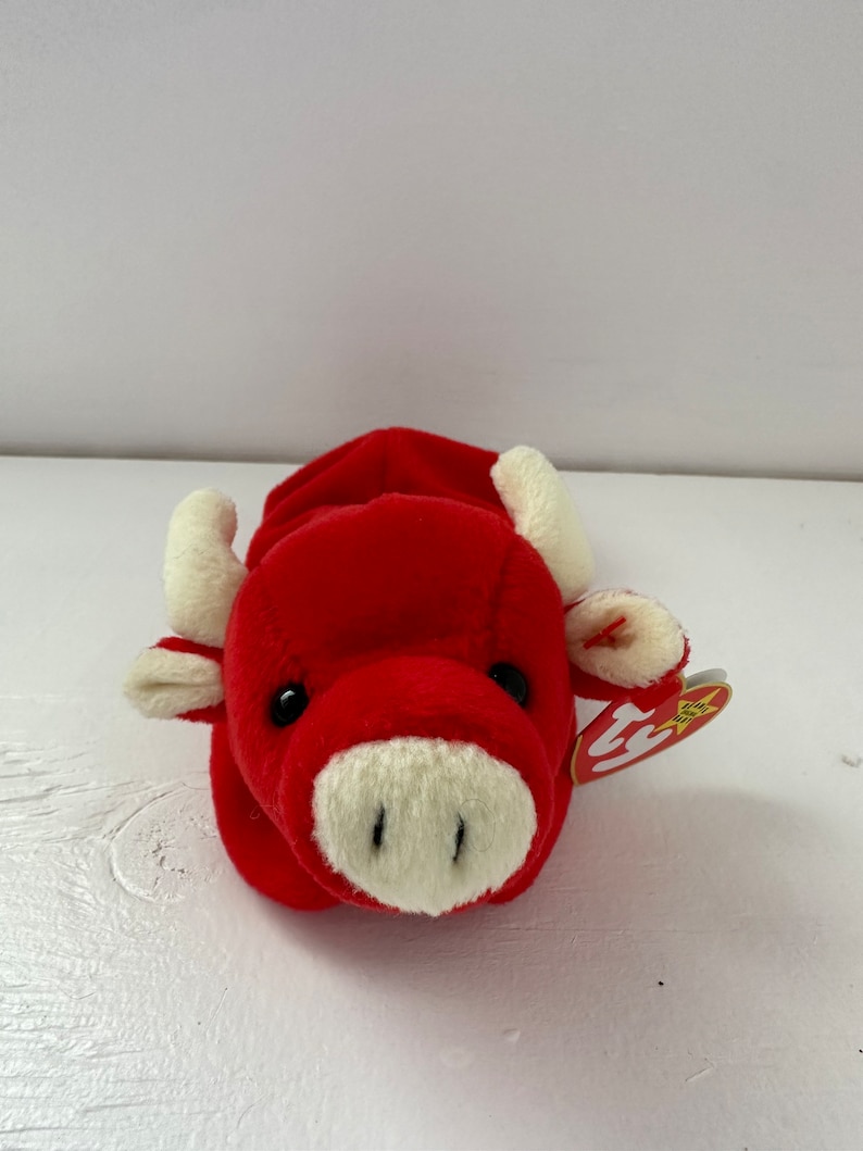 TY Beanie Baby tabasco the Bull rare 9 Inch Etsy