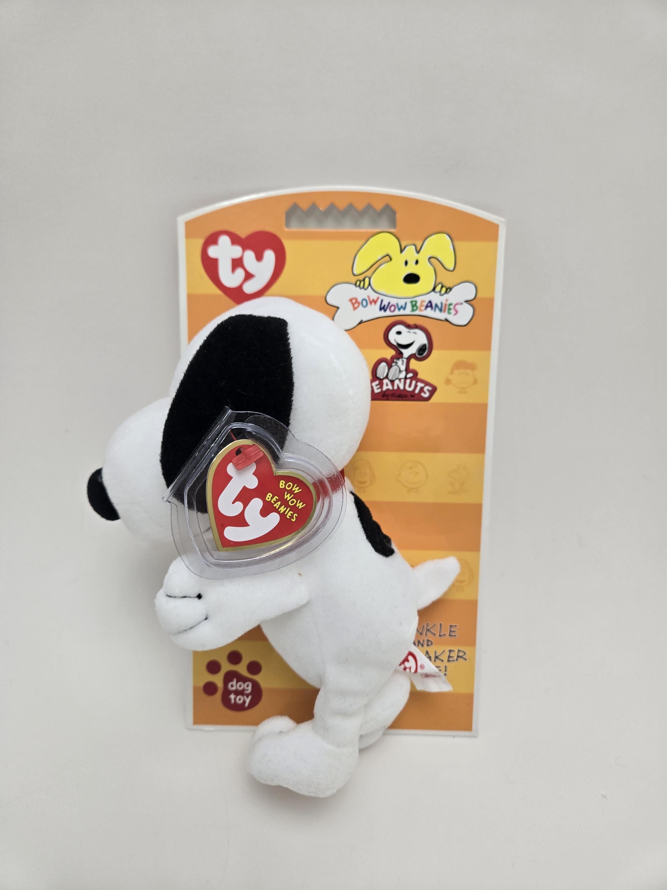 Ty Bow Wow Beanie Snoopy From Peanuts - Designed as a Dog Toy