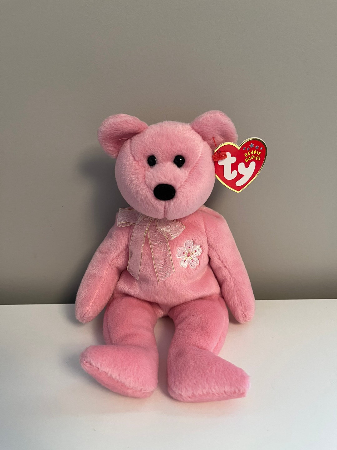 Ty Beanie Baby Bear sakura II Japan Exclusive One of the 6 in the
