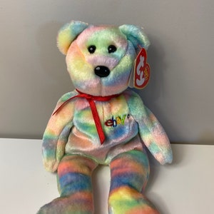 Ty Beanie Baby bidder the EBAY Tie dye Bear Ebay and Credit Card