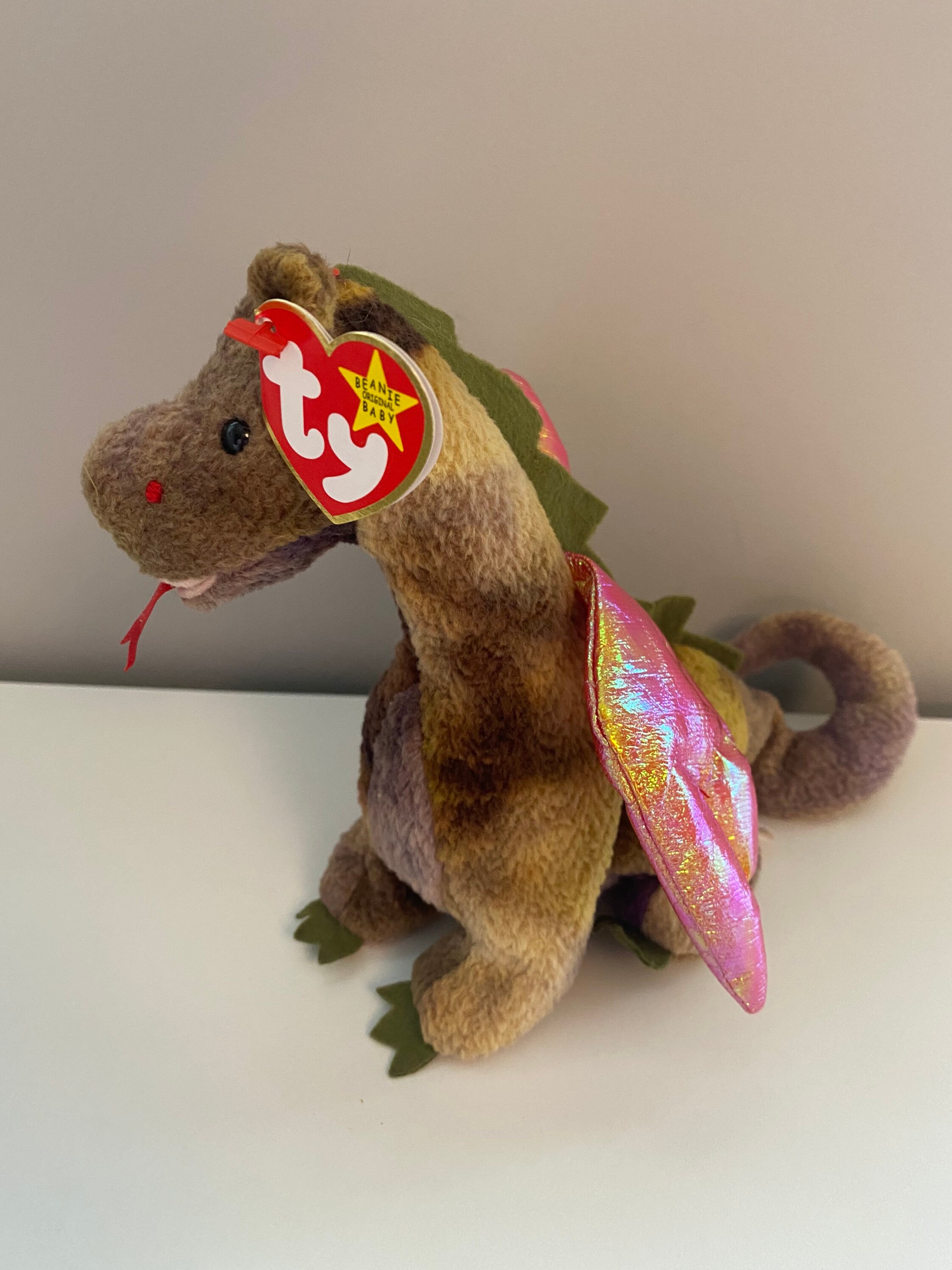 TY Beanie Baby scorch the Dragon 7 Inch - Etsy