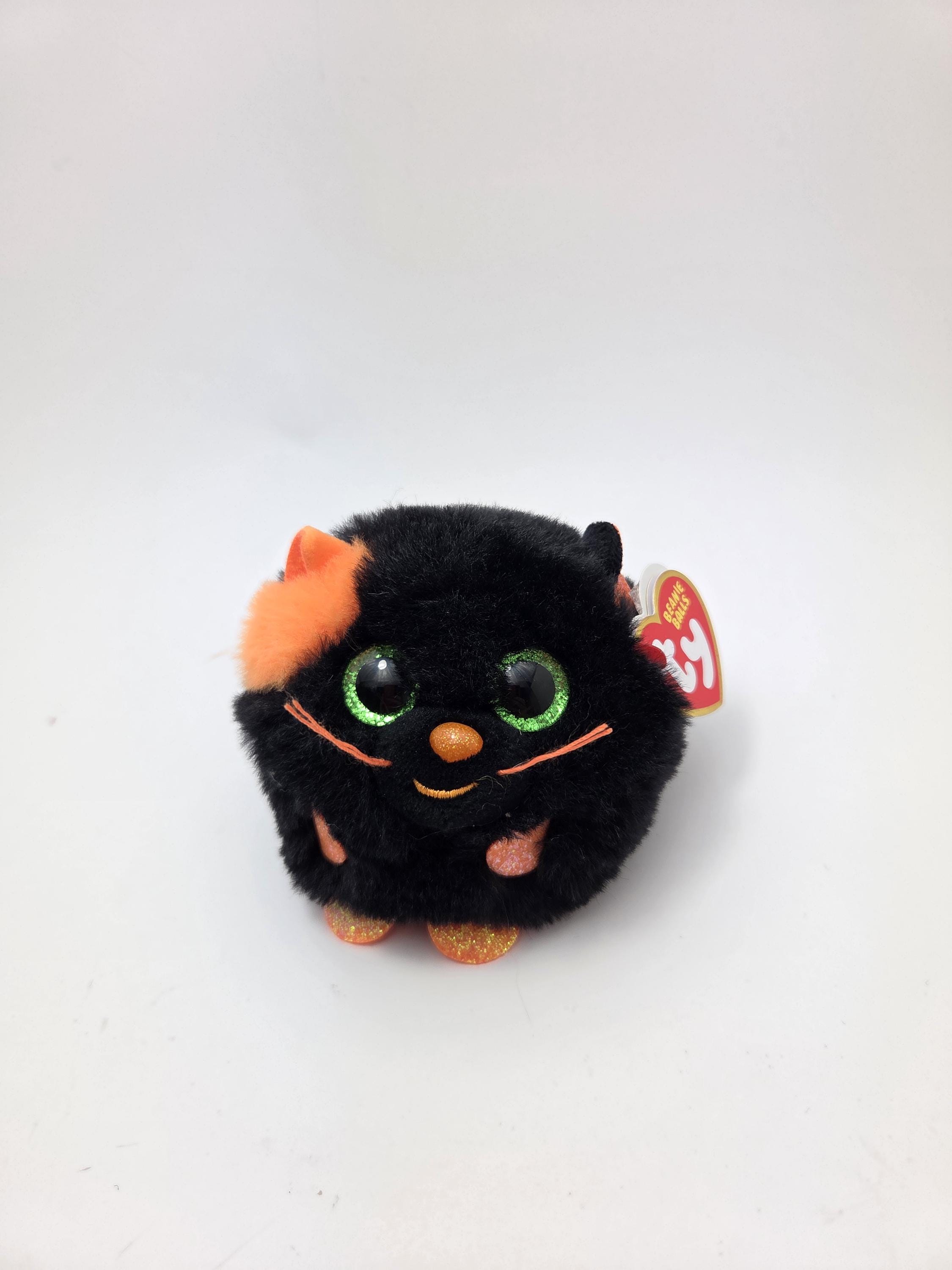 Ty Beanie Balls “salem” the Halloween Cat (small Inch)